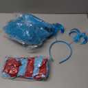 Hicarer 4 Costume Set for Women Include Red Blue Tulle Tutu Skirt Striped Socks Stretchy Gloves Ponytails Headband (Small)