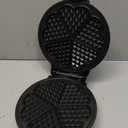 Euro Cuisine WM520 Heart Shaped Iron Waffle Maker - Eco-Friendly PTFE and PFOA Free Non Stick Plates, Perfect for V-Day & Special Occasions, 8-Inch