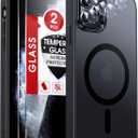 LeYi for iPhone-11-Pro-Max Cases with Screen Protector X2 + Camera Cover X2: i Phone 11pro promax for MagSafe Magnetic 11promax Complete Protection Bundle Daily Style Teens & Young Adults, Black