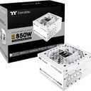 Thermaltake Toughpower GT 850W Snow ATX 3.1 Power Supply; 80 Plus Gold Efficiency; Smart Zero Fan; Native 600W PCIe 5.1 Connector; PS-TPT-0850FNFAGU-W