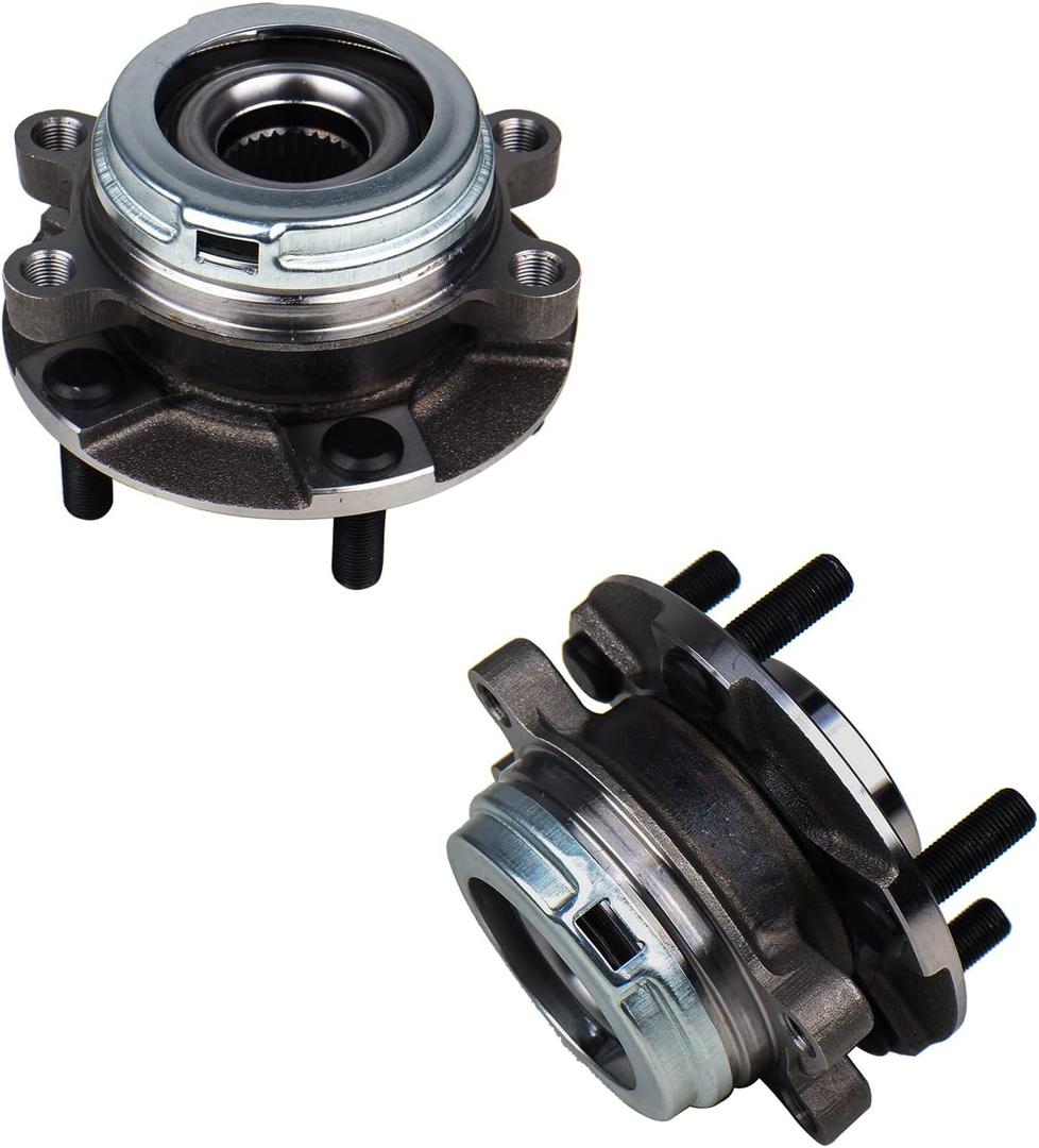 KUSATEC 513296 [2 Pack] Front Wheel Hub and Bearing Assembly Fit for Nissan Altima 2007-2018, Maxima 2009-2019, Murano 2009-2018, Pathfinder 2013-2019, Infiniti JX35 2013, QX60 2014-2019, 5 Lug