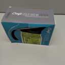 The Tea Spot Cold Brew Filter for Wide Mouth Mason Jar, make cold brew gourmet tea, stainless steel filter, Comfortable Grip Iced Tea Pitcher-Brews Tea in Fridge Overnight(Grey: Dark 'N Stormy)