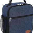 Femuar Lunch Box for Men Women Adults Small Lunch Bag for Office Work Picnic - Reusable Portable Lunchbox, Blue