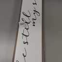 Christian Wood Sign, Farmhouse Table Shelf Decoration, Home Office Decor for Women, Bedroom Decor, Wooden Framed Wall Plaque, Be Still My Soul Sign 17.8x4x1.2 inches