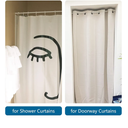 2 Pcs Spring Tension Curtain Rods for Windows 28 to 48 Inch, Bronze Adjustable Extendable Small Tension Rod No Drill, Room Divider Doorway Curtain Tension Rod