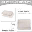 6 Pack linen storage box, with transparent window - foldable clothing storage box, suitable for organizing wardrobes, toys, books | home storage container (6)