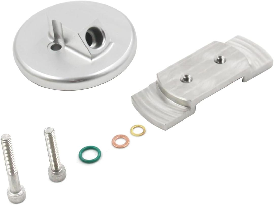 F4TZ-6753-A /6751-B Durable Dipstick Adapter Repair Kit for Ford 7.3L - Fits Powerstroke 1994-2003 F250 F350 F450 F550, E250/E350 Vans & Excursion (Silver)