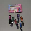 New Hair Chalk Comb Temporary Hair Color Dye for Girls Kids, Washable Hair Chalk for Girls Age 4 5 6 7 8 9 10-12 Birthday Christmas New Year Cosplay Hair DIY Party (Purple, Blue, Green, Orange, Pink, Red)