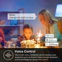 Kasa Smart Light Bulbs, Full Color Changing Dimmable Smart WiFi Bulbs Compatible with Alexa and Google Home, A19, 60 W 800 Lumens,2.4Ghz only, No Hub Required, 2-Pack (KL125P2), Multicolor