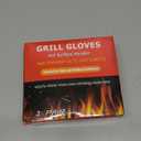 QUWIN BBQ Gloves, Oven Gloves, 1472 Extreme Heat Resistant,Grilling Gloves Silicone Non-Slip Oven Mitts, Kitchen Gloves for BBQ, Grilling, Cooking, Baking-1 Pair (Black, One Size Fits Most)