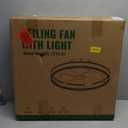 Flush Mount Ceiling Fan, Ceiling Fans with Lights and Remote, 6 Winds Speeds, 20 Low Profile Ceiling Fan 3000-6000K Dimmable LED Light for Bedroom, Living Room, Dining Room and Kitchen (1215B)