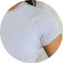 Dwnval Womens Basic Summer Short Sleeve Crewneck T Shirt Raglan Ribbed Knitted Slim Fit Casual Going Out Tops (White)