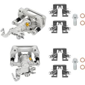 Rear Brake Calipers for Ford Fusion 2006-2012, for Mazda 6 2006-2013, for Lincoln MKZ 2007-2012, Zephyr 2006, for Mercury Milan, Rear Left and Right with Bracket, Replace# 18-B5002 18-B5003, 2-PC