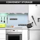 BRAPILOT Digital Meat Thermometer Backlight,Waterproof Instant Read Food Thermometer for Cooking Grilling BBQ Baking Liquids Beef Turkey (Black)