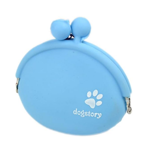Portable Silicone Pet Treat Bag with Clip – Multi-Function, Travel-Friendly (Blue) Pack of 3