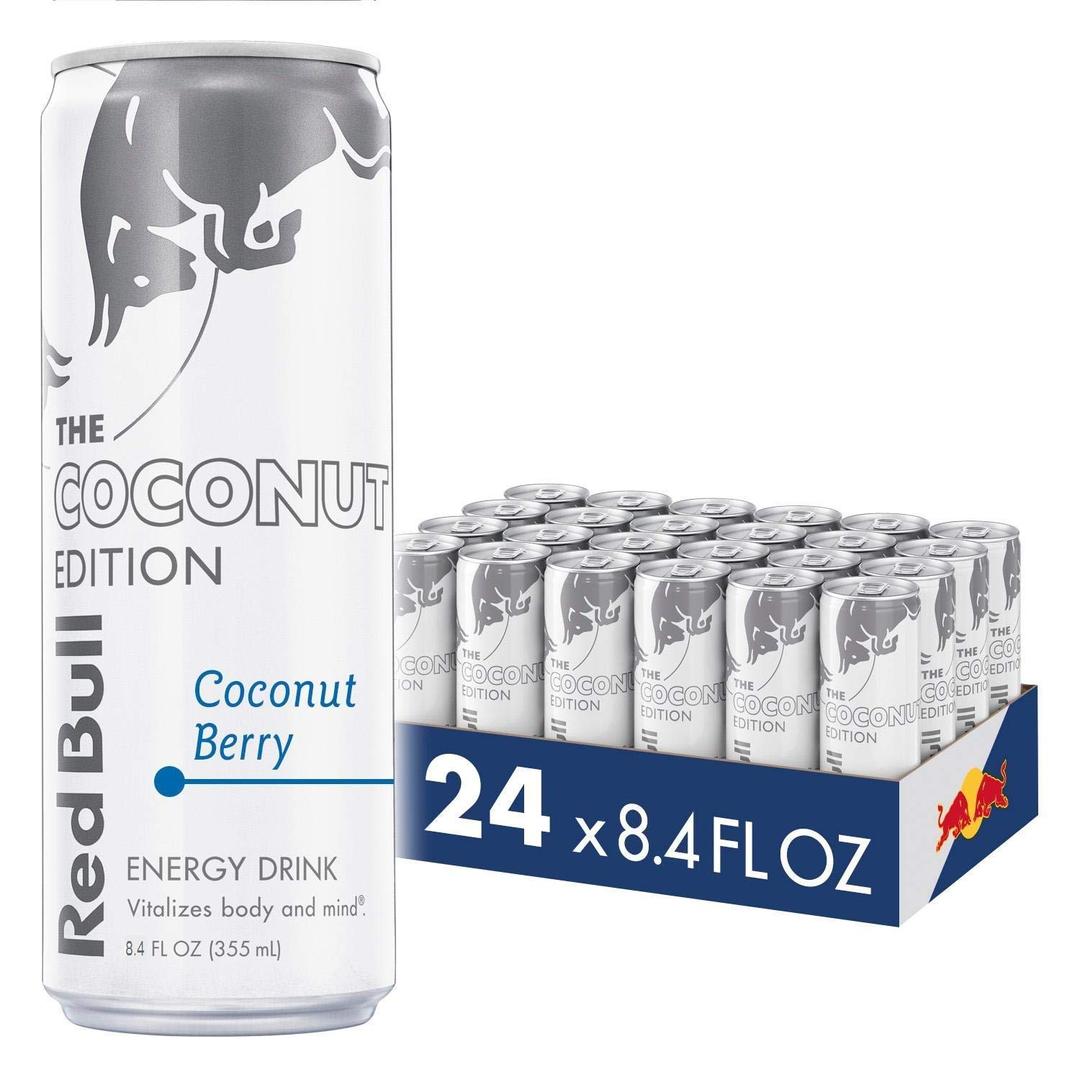 Red Bull Energy Drink, Coconut Berry, 8.4 Fl Oz, Pack of 24, BBD: 05/02/27