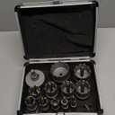 GSTK Upgrade Heavy Duty Carbide Hole Saw 14 Pcs, Metal Steel Hole Saw Drill Bit, TCT Hole Cutter, Alloy Hardness Upgrade, with 2*Extra Titanium Plated Pilot Center Drill and 2*L-Wrench