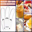 Sieral 10 Pcs Halloween Cheese and Butter Spreader Knives Ghost Cheese Spreader Butter Knives Multipurpose Halloween Decor with Hand Painted Wooden Handle Stainless Steel Blade