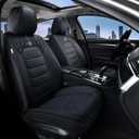 FLORICH Car Seat Covers, Leather Seat Covers, Front Seat Covers 2PCS,Waterproof Car Seat Protector, Auto Driver Seat Covers Accessories Fit for Most SUV Trucks(Black, Front Pair)