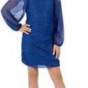 Speechless Girls' Long Sleeve Ruched Party Dress, Size 10