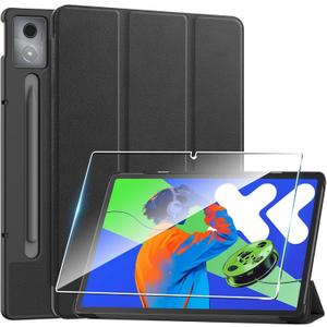 for Lenovo Idea Tab Pro Tablet 2025 Case,high qualit Hard Shell, Lightweight,Quality PU,Scratch Resistant,Black for Tablet 12.7 inch-Black