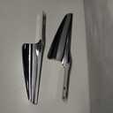 Motorcycle Fork Mount Wind Deflectors Fit for Harley Road King Street Glide Electra Glide FLHT FLHR FLHX 1995-2024 (Chrome)