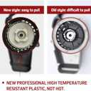 Black Aluminum Pull Starter Recoil Starter for 2 Stroke Engine 47cc 49cc Pocket Bike Mini ATV Dirt Bike