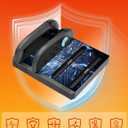 Charging Dock for Nintendo Switch 2 Joy-Con Controllers-4 in 1 Fast Charger Station, OmniCharge Design, LED Indicators & Overcharge Protection (Black)