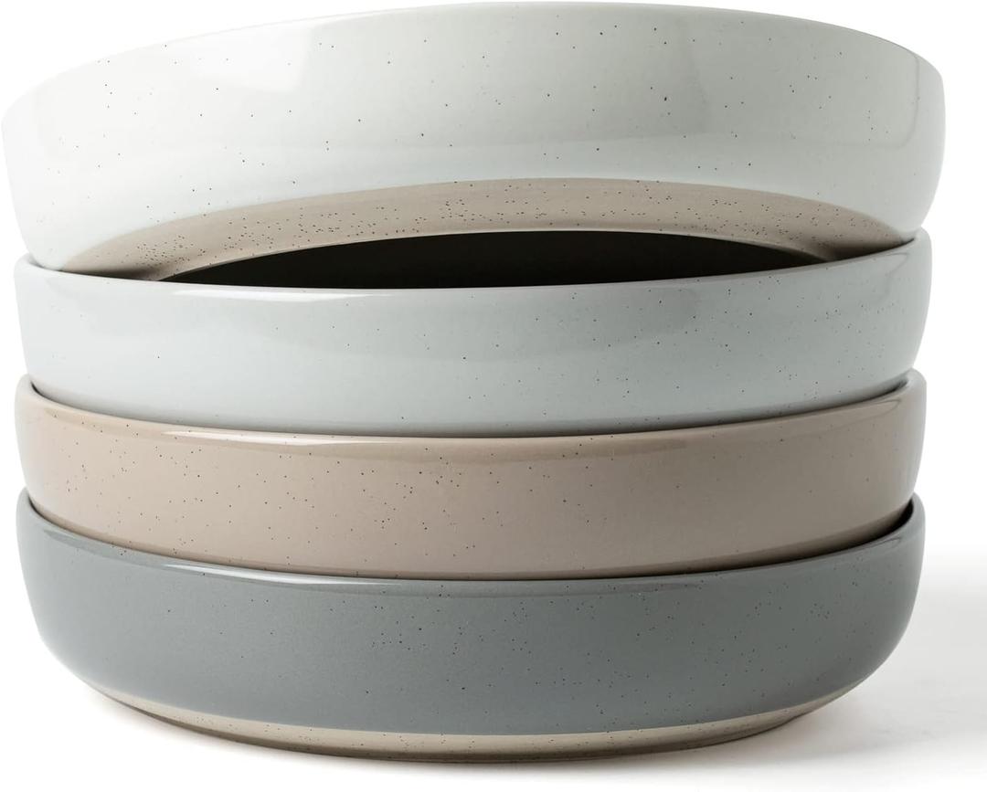 famiware Milkyway 33 oz Bowl Set, Pasta Bowls Set of 4, Salad Bowls Perfect for Your Friend for Housewarming, Thanksgiving, Christmas, Multicolor