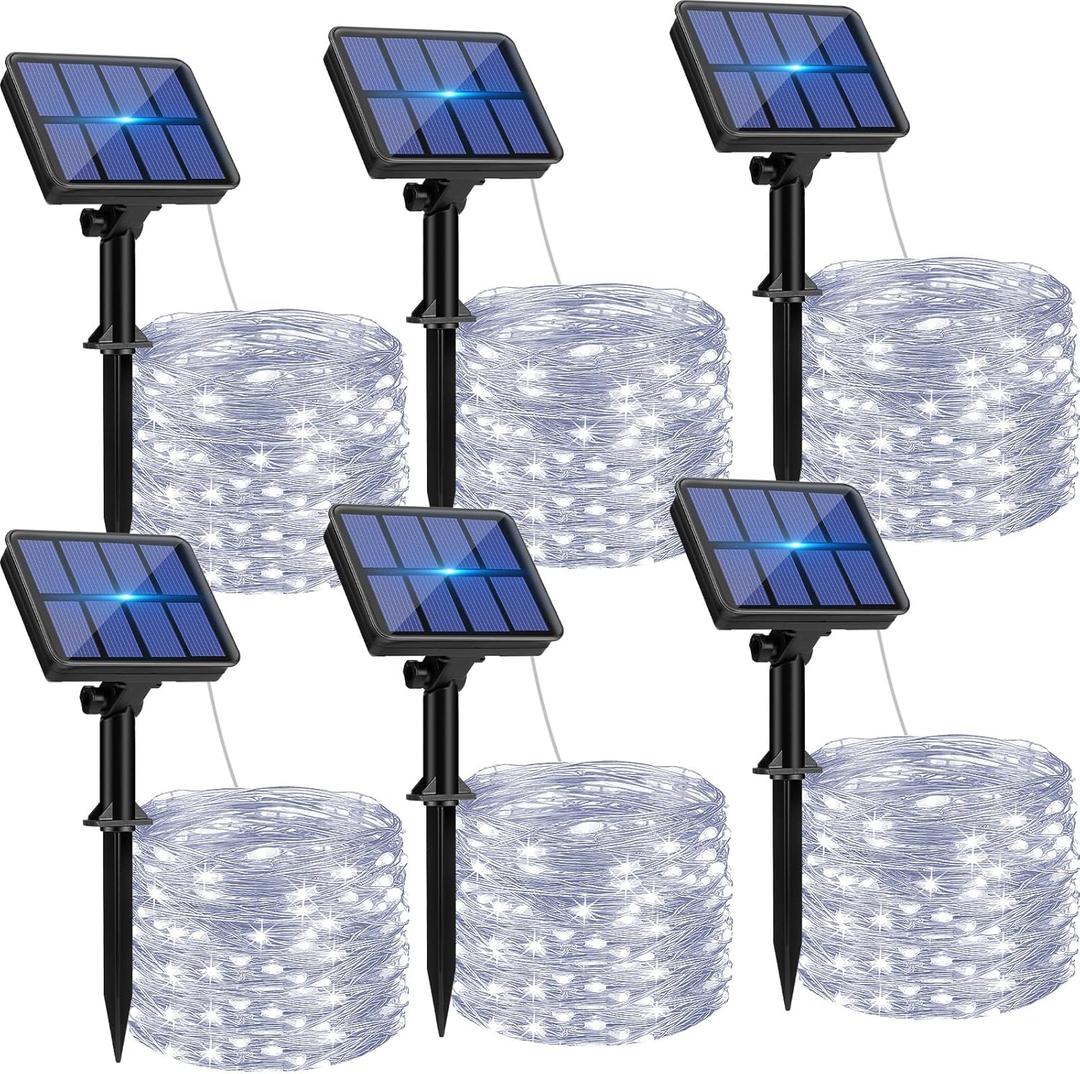 6 Pack 480 LED Solar lights