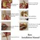 Brass Curtain Holdbacks (2 Pack) Gold Curtain Tieback Curtain Holders Backs Wall Hooks Pull Backs for Wall Mounted Home Decoration (Bow)