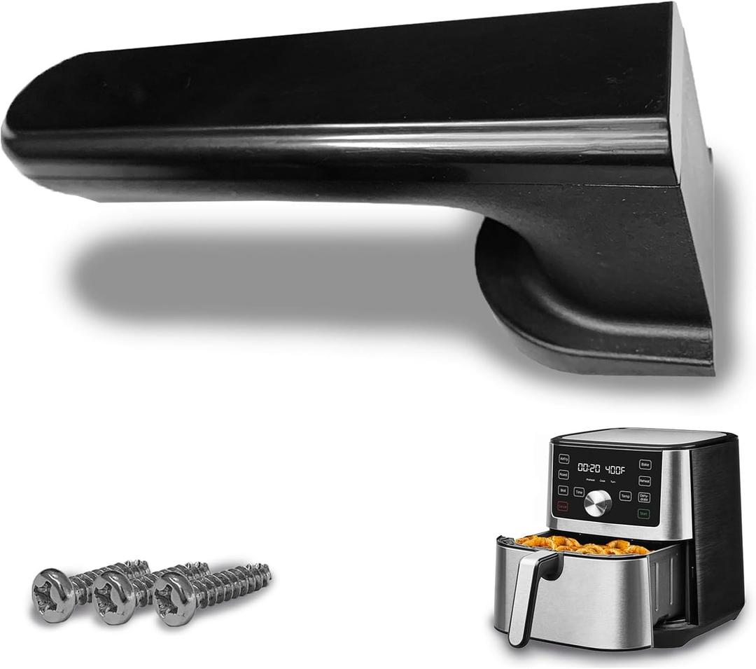 Air Fryer Handle Replacement Parts for Instants Vortex Plus 6QT/5.7QT Air Fryers, Air Fryer Handle for Instants 6QT Air Fryer, Ergonomic Design, Dishwasher Safe
