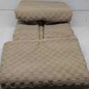 Garland Rug Town Square Beige Tan 8' x 10' Non Slip Area Rug for Living Rooms & Hallways, Stylish & Durable for High-Traffic Areas