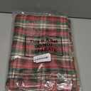 COTTON CRAFT Christmas Plaid Placemats - Set of 6 Table Mats - Pure Cotton Reusable Washable Farmhouse Kitchen Dcor - Everyday Thanksgiving Xmas Party Holiday Table Placemat  13x19  Red Green Ivory