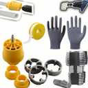 Electric Drill Compatible PVC Pipe Threader Kit, PVC Pipe Threader with 3 Dies, 1/2", 3/4", 1",PVC Thread Maker Tool for Electric Drill - Plastic Pipe Tap Die Set, Pipe Threader Kit (Set A+B)