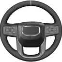 MEWANT Steering Wheel Cover for GMC Sierra 1500 / Sierra 1500 Limited/Sierra 2500 / Sierra 3500/ Yukon (XL) Hand-Stitched Car Wheel Steering Wrap