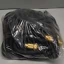 Flexi Hose Expandable Garden Hose with 8 Function Nozzle, 100FT - Lightweight Retractable Garden Hose, Water Hose - No-Kink Flexibility, 3/4 Inch Solid Brass Fittings and Double Latex Core (Black)