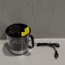 Elite Gourmet ETS623 BPA-Free 40-Watt Electric Citrus Juicer, Compact, Large Volume, Pulp Control, Oranges, Lemons, Limes, Grapefruits with Easy Pour Spout, 24oz, Black/Stainless Steel