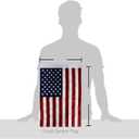 4th Of July American Flag For Independence Day POW MIA Wall Hanging Decor Home Cemetery Decoration For Grave Yard Sign Memorial Veterans Day USA Poster Door Canvas Tapestry Gifts For Dad