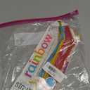 Joie Silicone Straws with Cleaning Brush, Set of 6, Rainbow Color Assortment