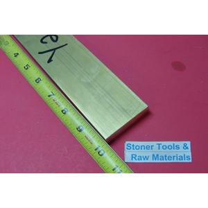 1/2" x 2" C360 BRASS FLAT BAR 10" long Solid .500" Plate Mill Stock H02