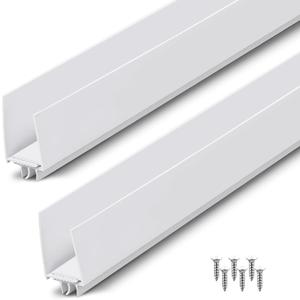 Pickmesh 2 Pcs 36 Inch Adjustable Storm Door Bottom Sweep for Door Seal 1 to 1-2/5 inch Replacement Parts Under Draft Stopper Weather Stripping Threshold Seal (White)
