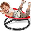 FERUERW Spinning Chair for Autistic Kids, Sensory Swivel Chair, 220LBS Weight Capacity, Sensory Toy for Children with ADHD/Autism, Training Body Coordination, 3+ Years (Red)