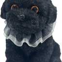 Big Squishy Dog - Handmade Squishy Dog Relief Toy, Ultra Soft Silicone Squishies Toy for Kids & Adults, Autism & Anxiety Relief, Fun Gift for Boys & Girls (Black Teddy)