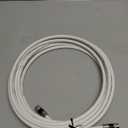 G-PLUG 15FT RG6 Coaxial Cable Connectors Set - High-Speed Internet, Broadband and Digital TV Aerial, Satellite Sky Cable Extension- Weather-Sealed Double Rubber O-Ring and Compression Connectors White