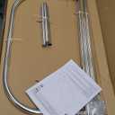 Zenna Home Rustproof Round Shower Curtain Rod for Clawfoot Tub with Easy Installation, Oval Hoop Shower Curtain Rod, Freestanding Tub Accessories, Fits Areas up to 70.5 by 28 Inches, Chrome