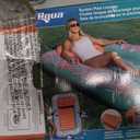 Aqua Inflatable Tanning Pool Lounger, Premium Pool Float with Cupholders and Removeable Pillow for Relaxation and Fun, 71 x 48"