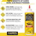 HARRIS Boric Acid Roach and Silverfish Killer Powder w/Lure for Insects (16oz)