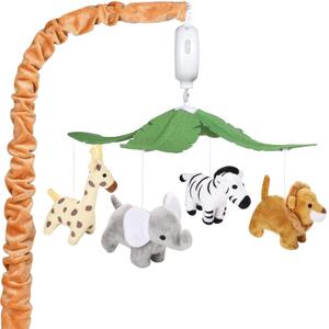 CLYMENE Safari Animals Baby Musical Crib Mobile - Jungle Animals Mobile for Crib with 12 Lullabies for Baby Boys and Girls | Safari Nursery Decor CLYMENE Safari Animals Baby Musical Crib Mobile - Jungle Animals Mobile for Crib with 12 Lullabies for Baby Boys and Girls | Safari Nursery Decor