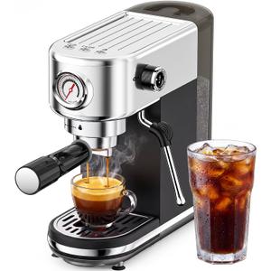 atatix Espresso Machine, 20 Bar Espresso Coffee Machine with Milk Frother